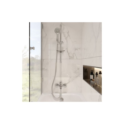 VitrA Samba 3-Function Hand Shower w/Slide Rail - Chrome | S