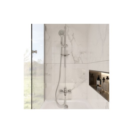 VitrA Samba 3-Function Hand Shower w/Slide Rail - Chrome | S