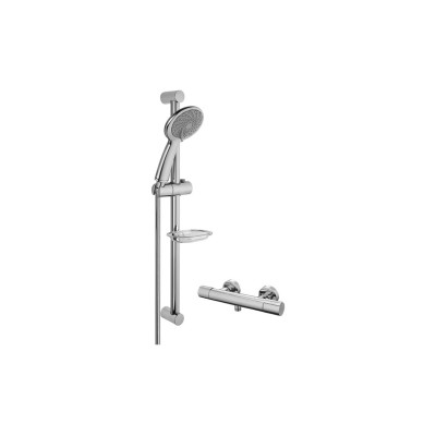 VitrA Samba 3-Function Hand Shower w/Slide Rail & Thermostat