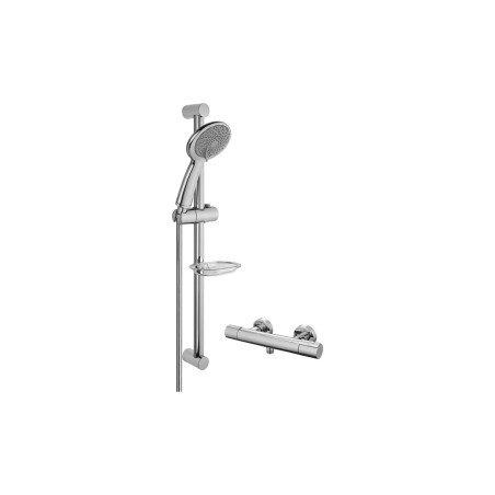 VitrA Samba 3-Function Hand Shower w/Slide Rail & Thermostat