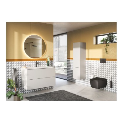 VitrA Suit 250mm Showerhead - Gloss Black | Showers | Bathro 2