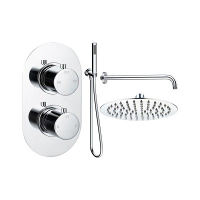 Alfredo Round Shower Valve & Kit Pack 4 - Chrome | Showers |