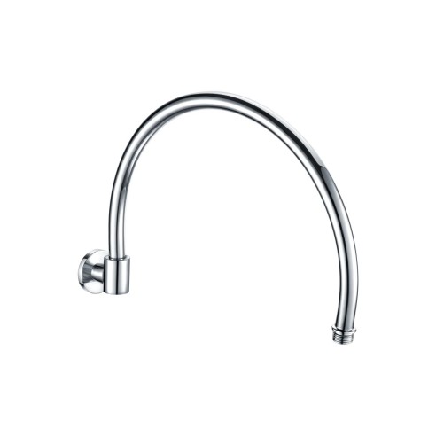 Zeus 365mm Traditional Round Shower Arm - Chrome | Showers |