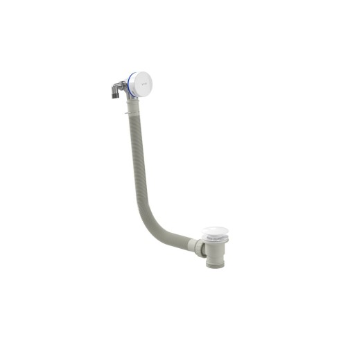VitrA Round Bath Filler Waste - White | Baths | BathroomKing