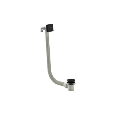 VitrA Square Bath Filler Waste - Matt Black | Baths | Bathro