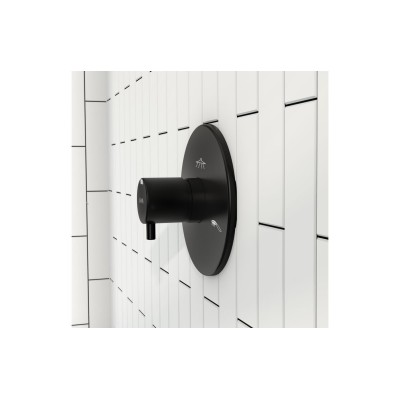 VitrA Origin 3-Way Diverter - Matt Black | Showers | Bathroo 2