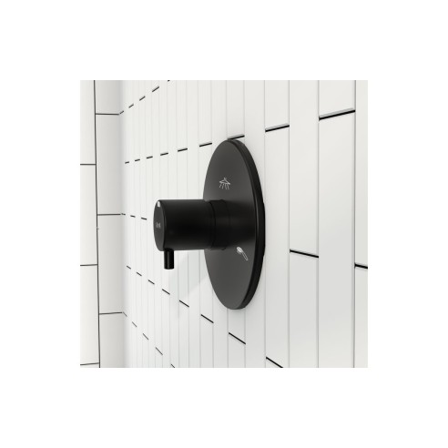 VitrA Origin 3-Way Diverter - Matt Black | Showers | Bathroo