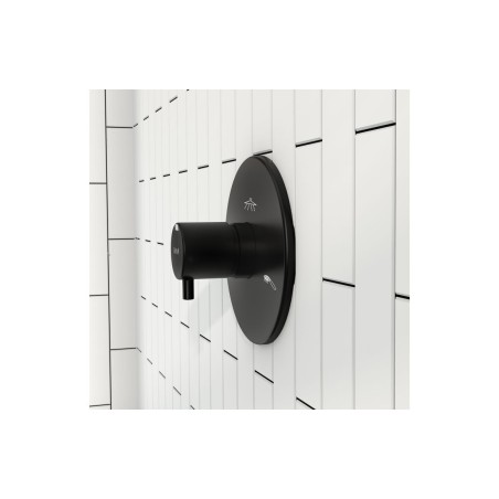 VitrA Origin 3-Way Diverter - Matt Black | Showers | Bathroo