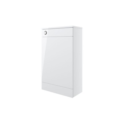 Valbom 500mm Floor Standing WC Unit - White Gloss | WC Units 2