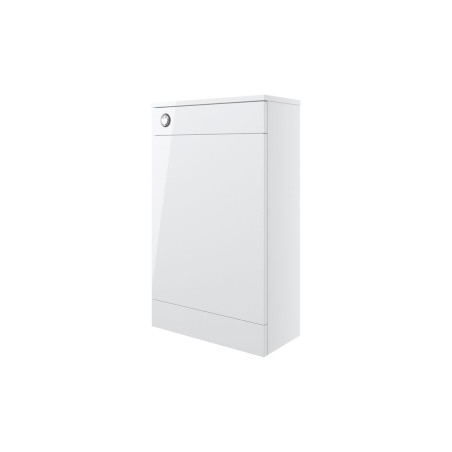 Valbom 500mm Floor Standing WC Unit - White Gloss | WC Units