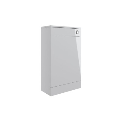 Valbom 500mm Floor Standing WC Unit - Grey Gloss | WC Units