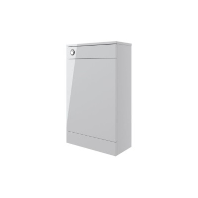 Valbom 500mm Floor Standing WC Unit - Grey Gloss | WC Units 2
