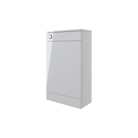 Valbom 500mm Floor Standing WC Unit - Grey Gloss | WC Units