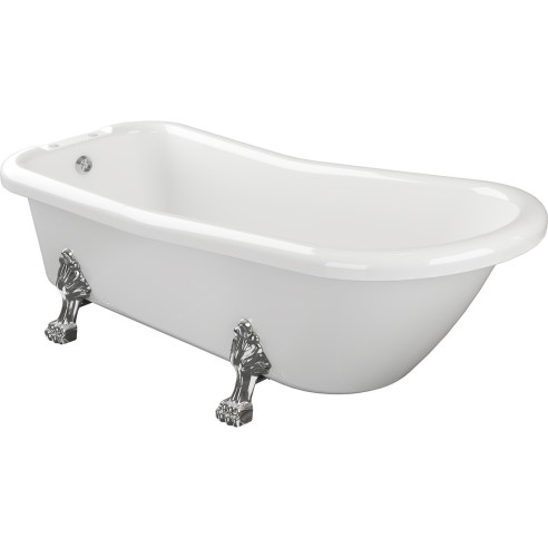 Bologna Freestanding 1530x670x760mm 2TH Bath w/Feet | Baths