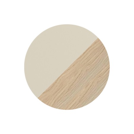 Coimbra 500mm WC Unit - Matt Cotton & Oak Effect | WC Units