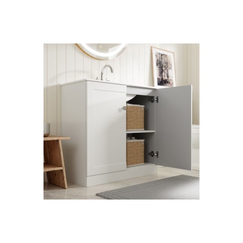 Marvao 500mm Floor Standing WC Unit - Matt White | WC Units