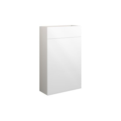 Bau 500mm Slim WC Unit - White Gloss (Grey Cab) | WC Units |