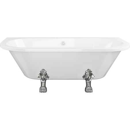 Parma Freestanding Back To Wall 1700x800x600mm 2TH Bath w/Fe
