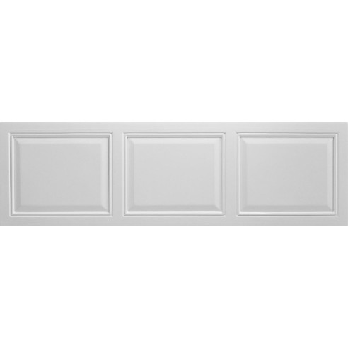 Paneled 1700mm Front Panel - White | Bath Panels | BathroomK