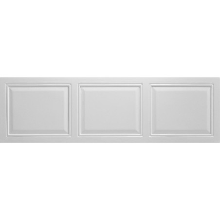 Paneled 1700mm Front Panel - White | Bath Panels | BathroomK