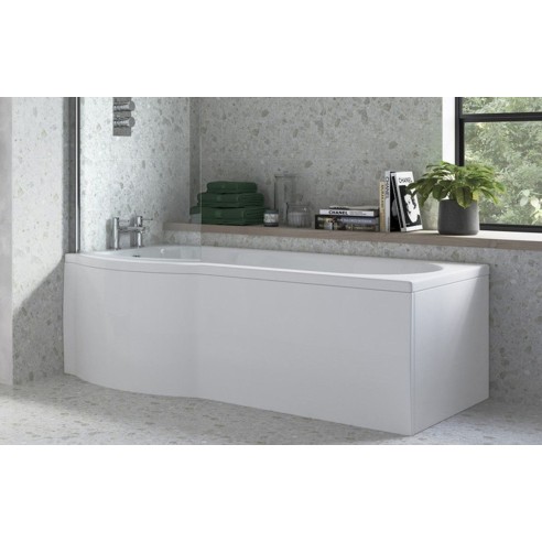 1700mm P Shape Front Bath Panel - White | Bath Panels | Bath