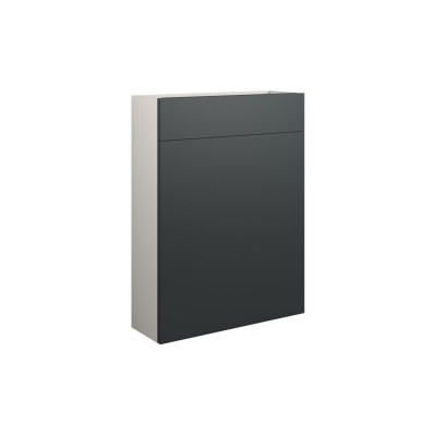 Bau 600mm Slim WC Unit - Matt Graphite Grey (Grey Cab) | WC