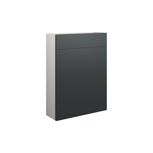 Bau 600mm Slim WC Unit - Matt Graphite Grey (Grey Cab) | WC