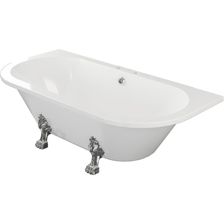 Parma Freestanding Back To Wall 1700x800x600mm 2TH Bath w/Fe