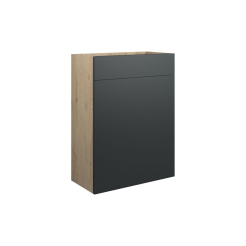 Bau 600mm Standard WC Unit - Matt Graphite Grey (Oak Cab) |