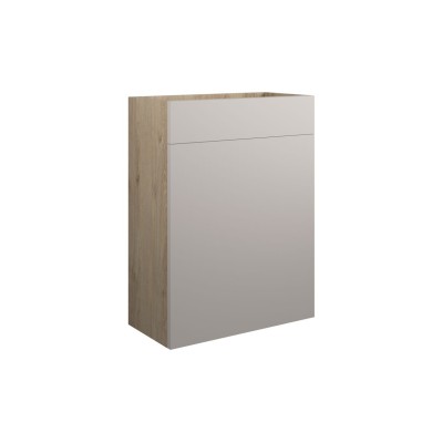 Bau 600mm Standard WC Unit - Matt Dove Grey (Oak Cab) | WC U