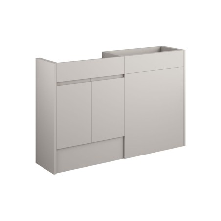 Bau 1236mm Standard Basin & WC Unit Pack - Matt Dove Grey (O
