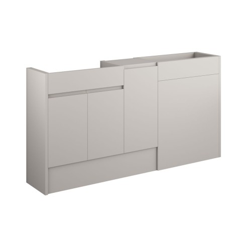 Bau 1536mm Standard Basin  WC & 1 Door Unit Pack - Matt Dove