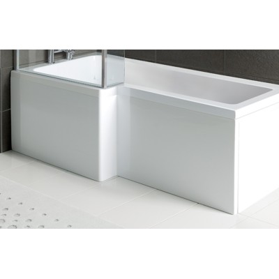 1700mm L Shape Front Bath Panel - White | Bath Panels | Bath