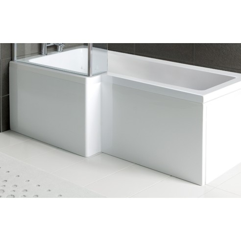 1700mm L Shape Front Bath Panel - White | Bath Panels | Bath