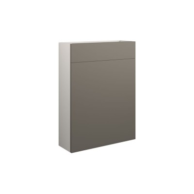 Bau 600mm Slim WC Unit - Matt Stone (Grey Cab) | WC Units |
