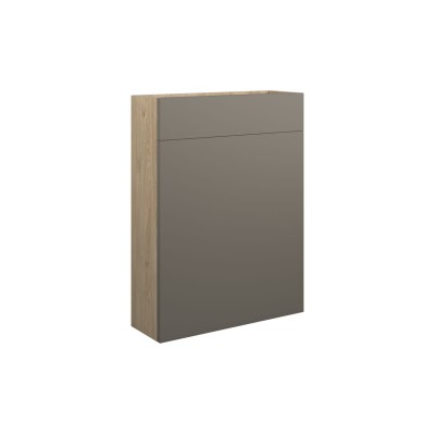 Bau 600mm Slim WC Unit - Matt Stone (Oak Cab) | WC Units | B