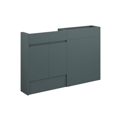 Bau 1236mm Slim Basin & WC Unit Pack - Matt Green Camo (Grey