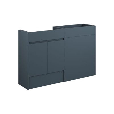 Bau 1236mm Standard Basin & WC Unit Pack - Matt Arley Blue (
