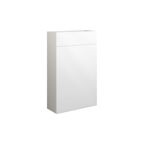 Envio 500mm Slim WC Unit - White Gloss (Grey Cab) | WC Units