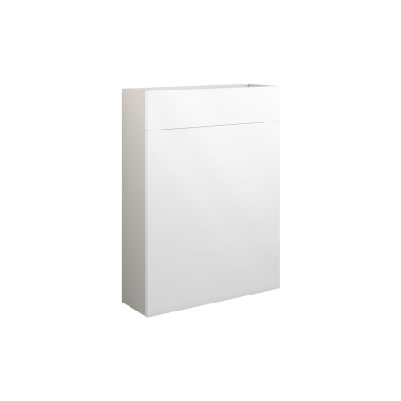 Envio 600mm Slim WC Unit - White Gloss (Grey Cab) | WC Units
