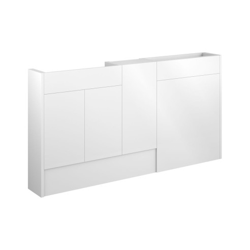 Envio 1536mm Slim Basin  WC & 1 Door Unit Pack - White Gloss