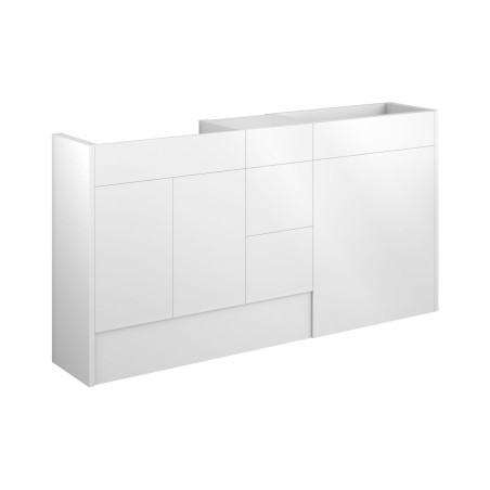 Envio 1536mm Standard Basin  WC & 3 Drawer Unit Pack - White