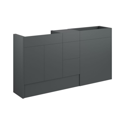 Envio 1536mm Standard Basin  WC & 3 Drawer Unit Pack - Matt