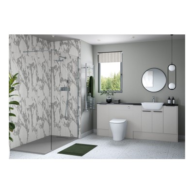 Envio 200mm Standard Toilet Roll Unit - Matt Dove Grey (Oak 2