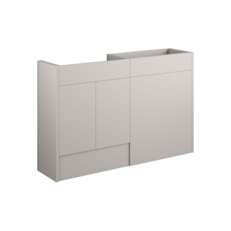 Envio 1236mm Standard Basin & WC Unit Pack - Matt Dove Grey