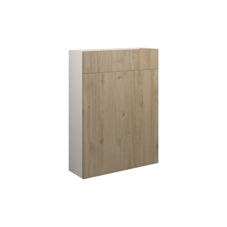 Envio 600mm Slim WC Unit - Havana Oak (Grey Cab) | WC Units
