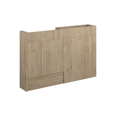 Envio 1236mm Slim Basin & WC Unit Pack - Havana Oak (Oak Cab