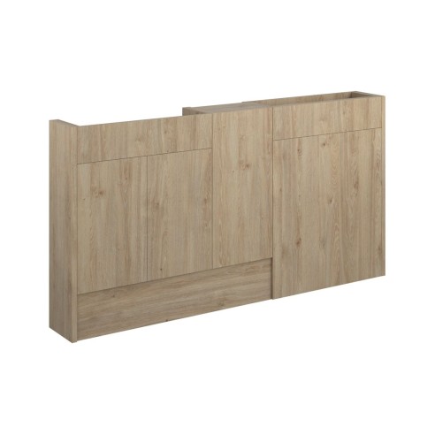 Envio 1536mm Slim Basin  WC & 1 Door Unit Pack - Havana Oak