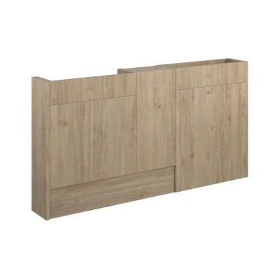Envio 1536mm Slim Basin  WC & 1 Door Unit Pack - Havana Oak
