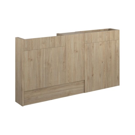 Envio 1536mm Slim Basin  WC & 1 Door Unit Pack - Havana Oak